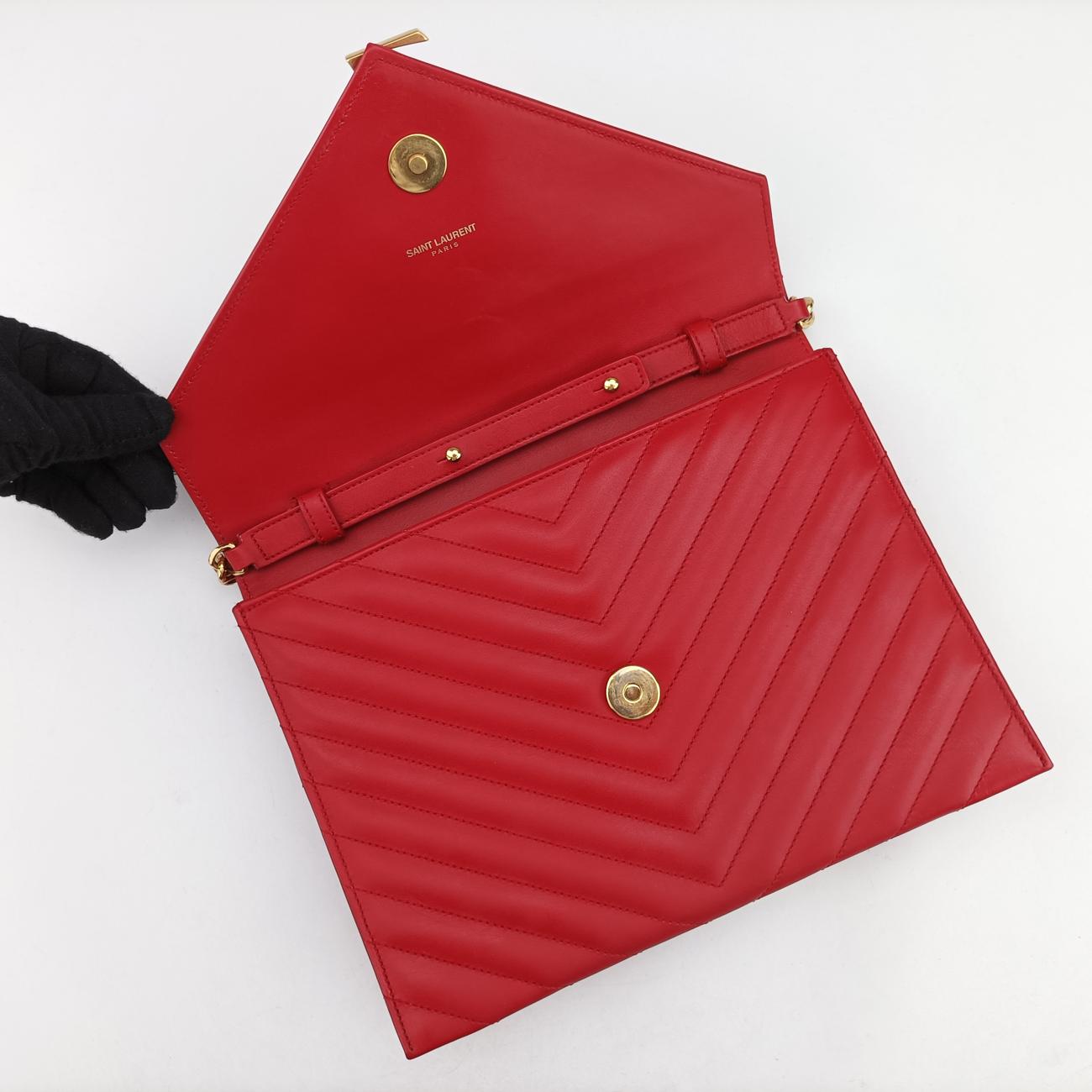 MONOGRAM envelope Red Leather 364489 ARS364489.0914モノグラム エンヴェロップ レッド レザー 364489 ARS364489.0914
