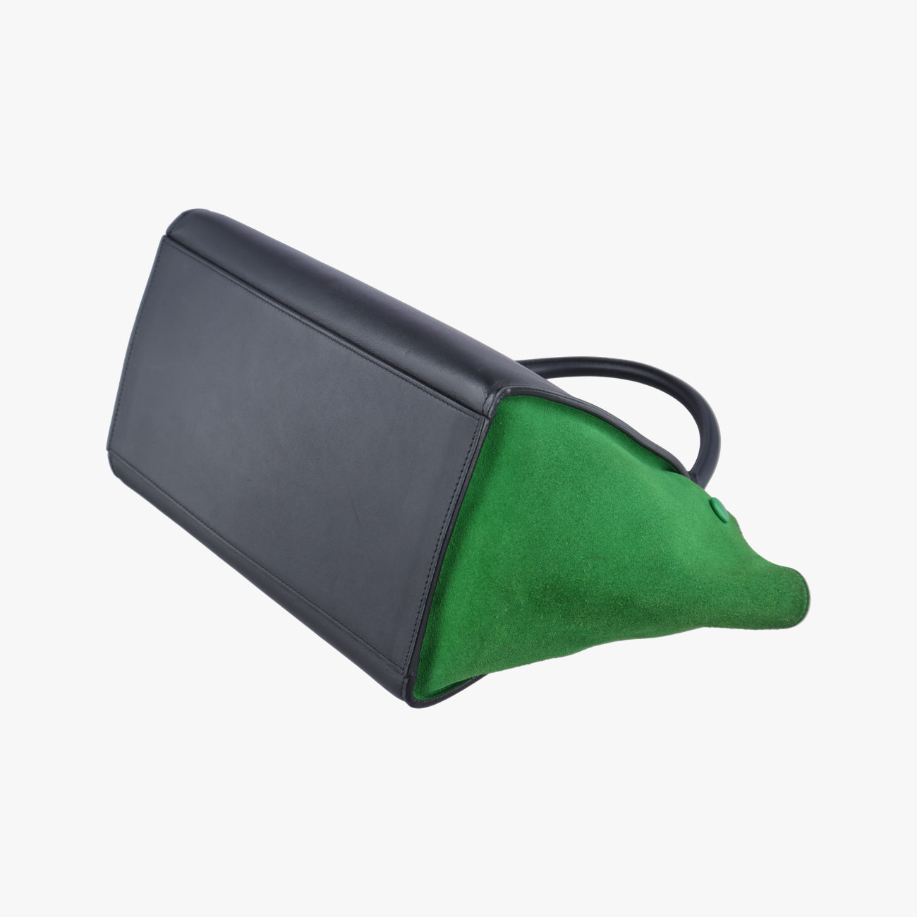 Trapeze Black x Green×Navy Leather x suede  U-PA-0114トラペーズスモール ブラック×グリーン×ネイビー レザー×スエード  U-PA-0114