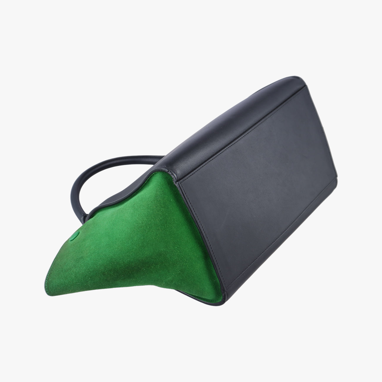 Trapeze Black x Green×Navy Leather x suede  U-PA-0114トラペーズスモール ブラック×グリーン×ネイビー レザー×スエード  U-PA-0114
