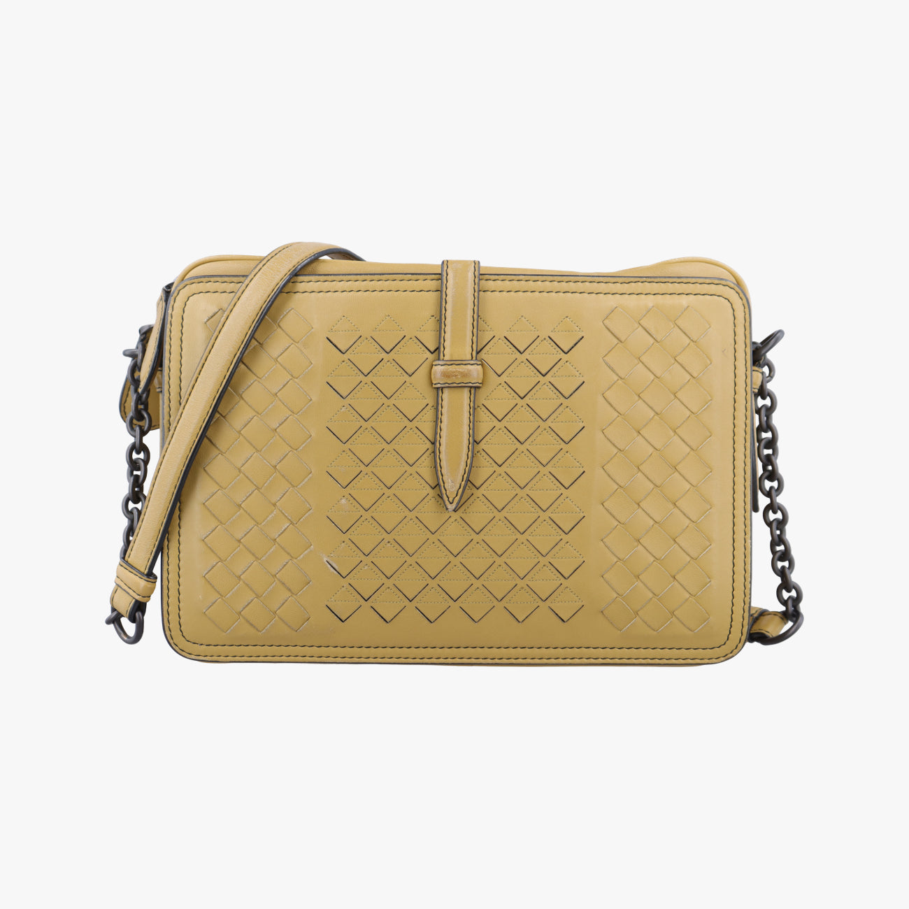 Intrecciato Yellow lambskin  B06334219Eイントレチャート イエロー ラムスキン  B06334219E