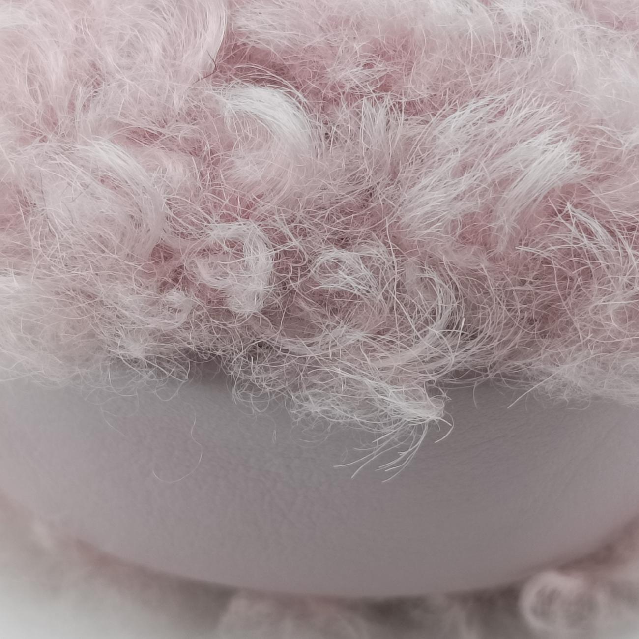 CHANEL 19 Round Pink Leather × wool AP0945 30235655シャネル19ラウンド ピンク レザー×ウール AP0945 30235655