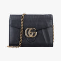 GG Marmont Black Leather 401232GGマーモント ブラック レザー 401232