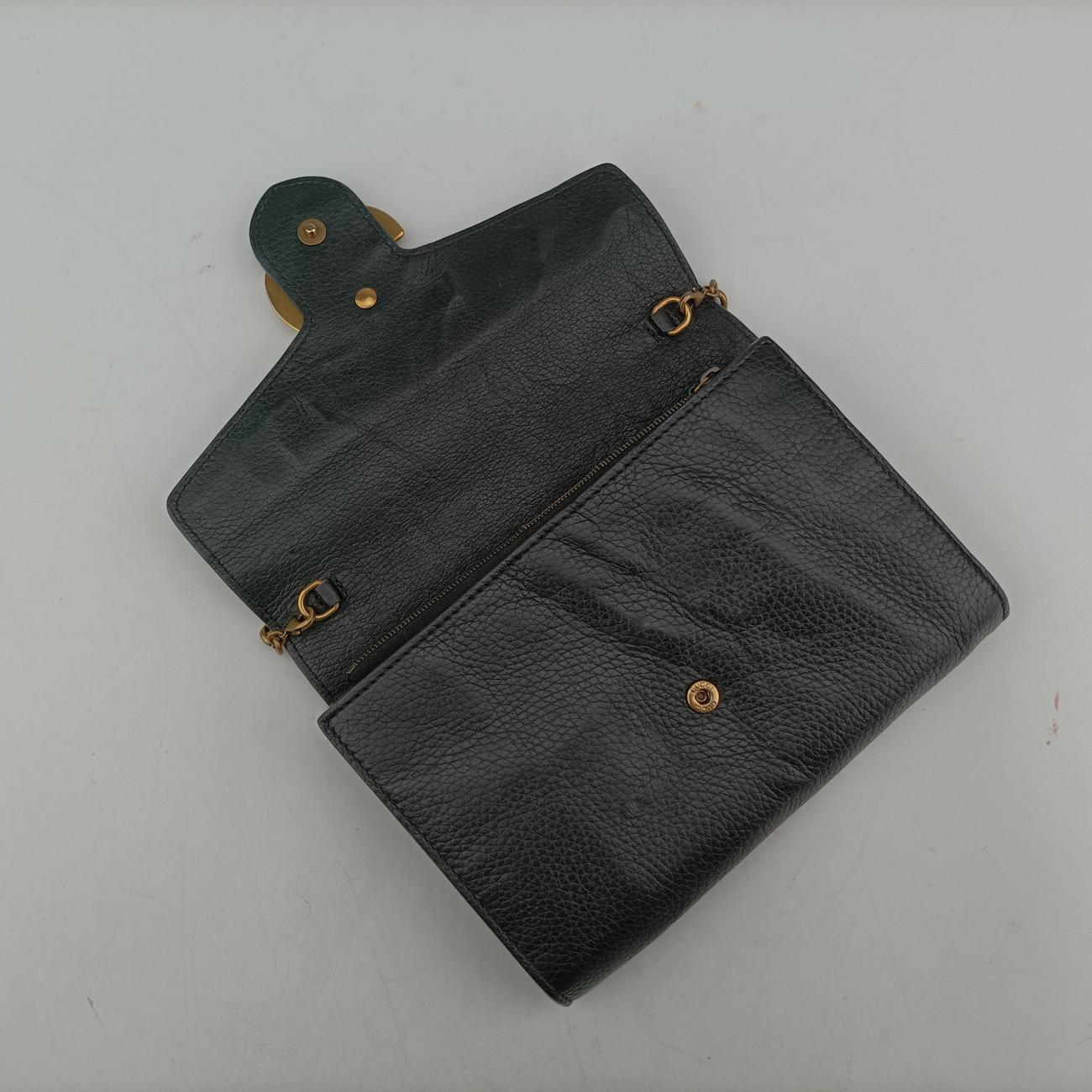 GG Marmont Black Leather 401232GGマーモント ブラック レザー 401232