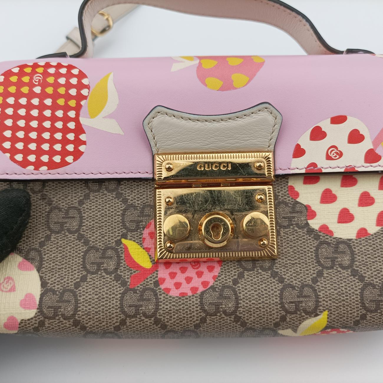 Padlock beige×Multicolour PVC coated canvas 652683パドロック ベージュ×マルチカラー PVCコーティングキャンバス 652683