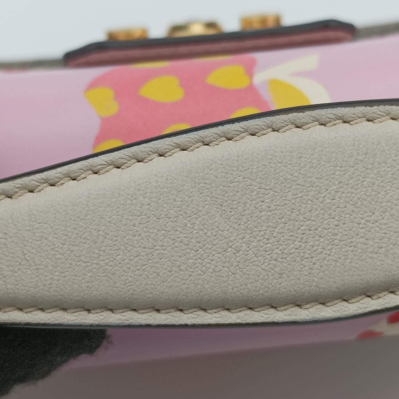 Padlock beige×Multicolour PVC coated canvas 652683パドロック ベージュ×マルチカラー PVCコーティングキャンバス 652683