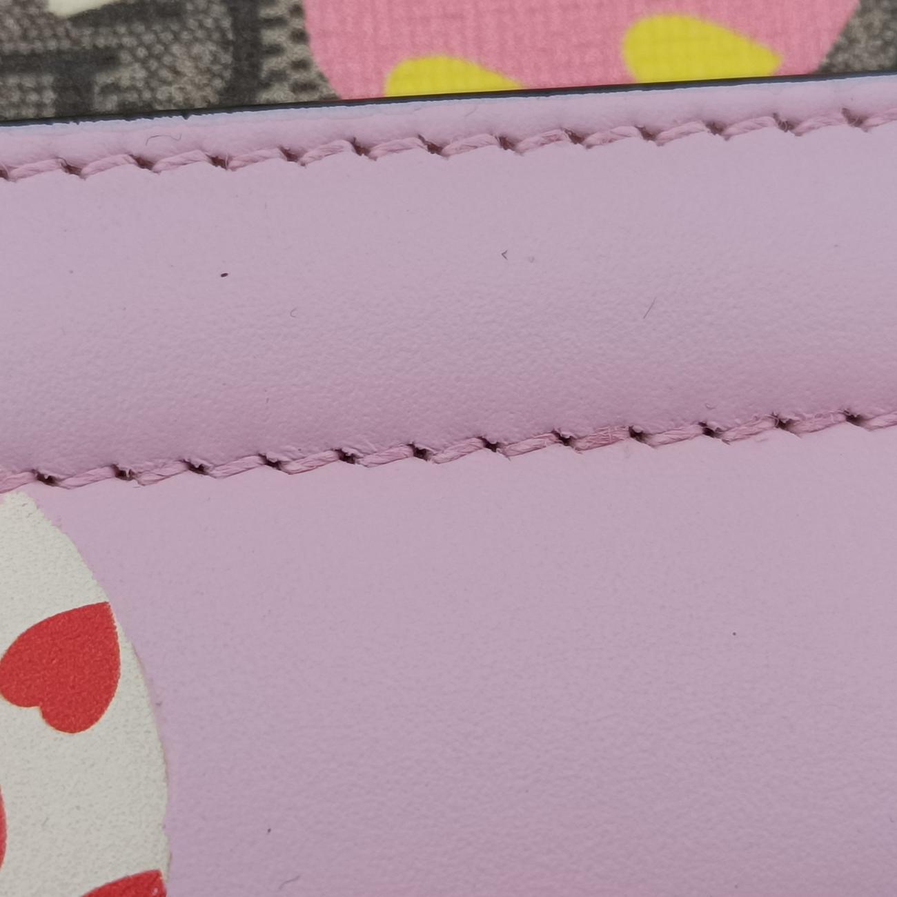 Padlock beige×Multicolour PVC coated canvas 652683パドロック ベージュ×マルチカラー PVCコーティングキャンバス 652683