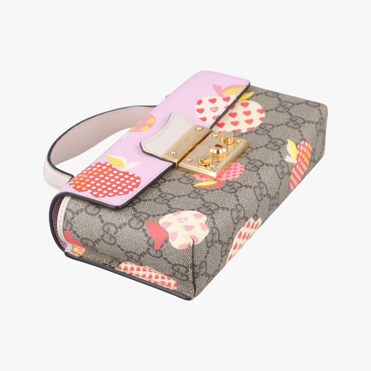 Padlock beige×Multicolour PVC coated canvas 652683パドロック ベージュ×マルチカラー PVCコーティングキャンバス 652683