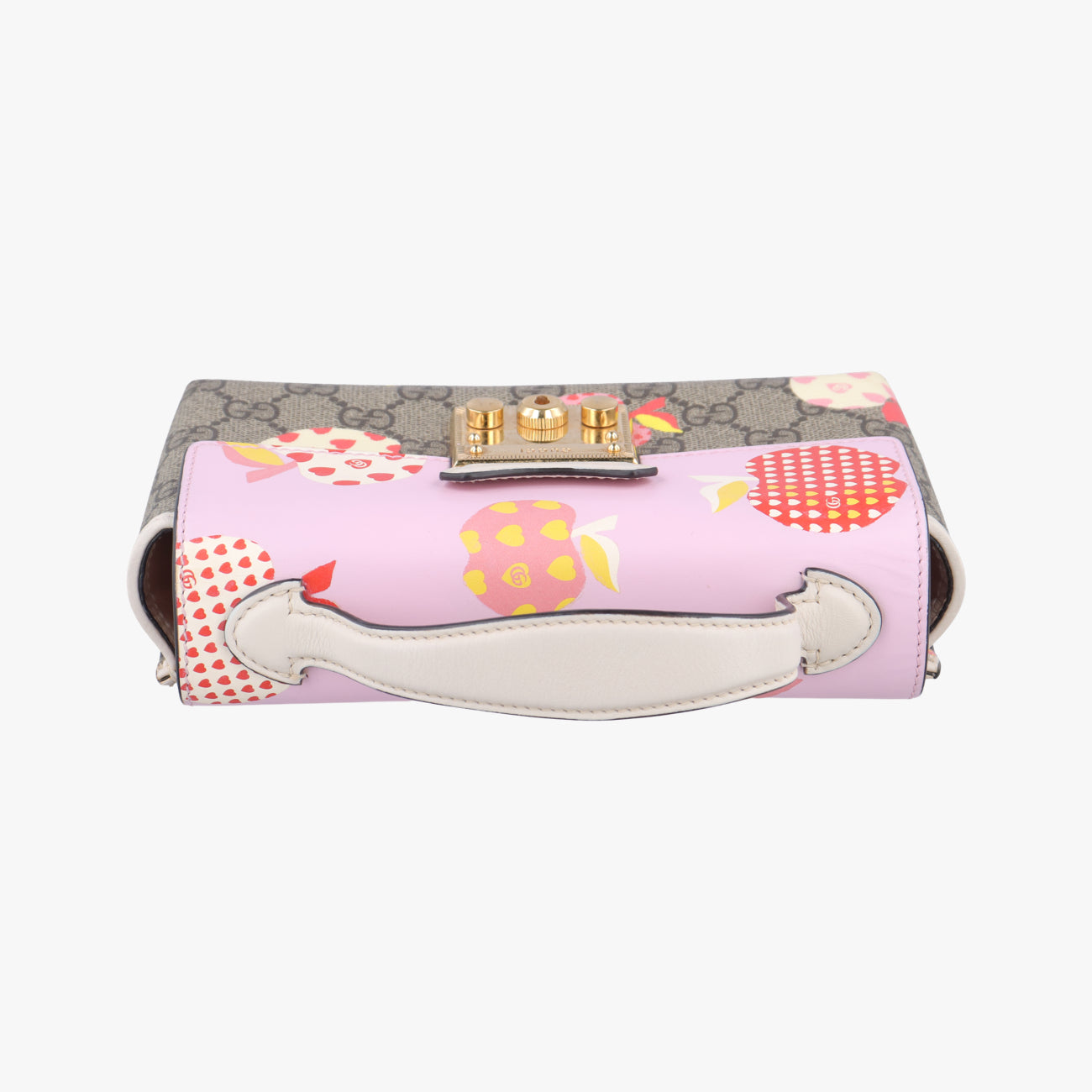 Padlock beige×Multicolour PVC coated canvas 652683パドロック ベージュ×マルチカラー PVCコーティングキャンバス 652683
