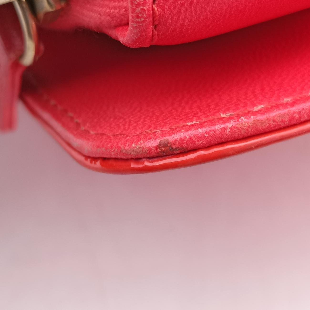 2.55 Lock Orange Patent Leather A46062 126596502.55 ロック オレンジ パテント A46062 12659650