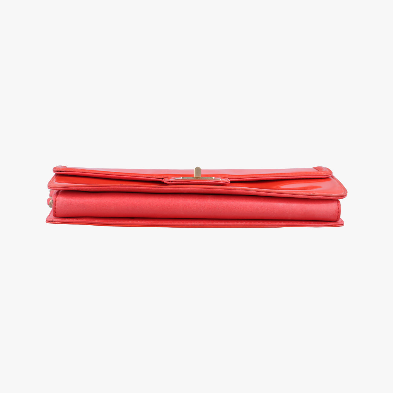 2.55 Lock Orange Patent Leather A46062 126596502.55 ロック オレンジ パテント A46062 12659650