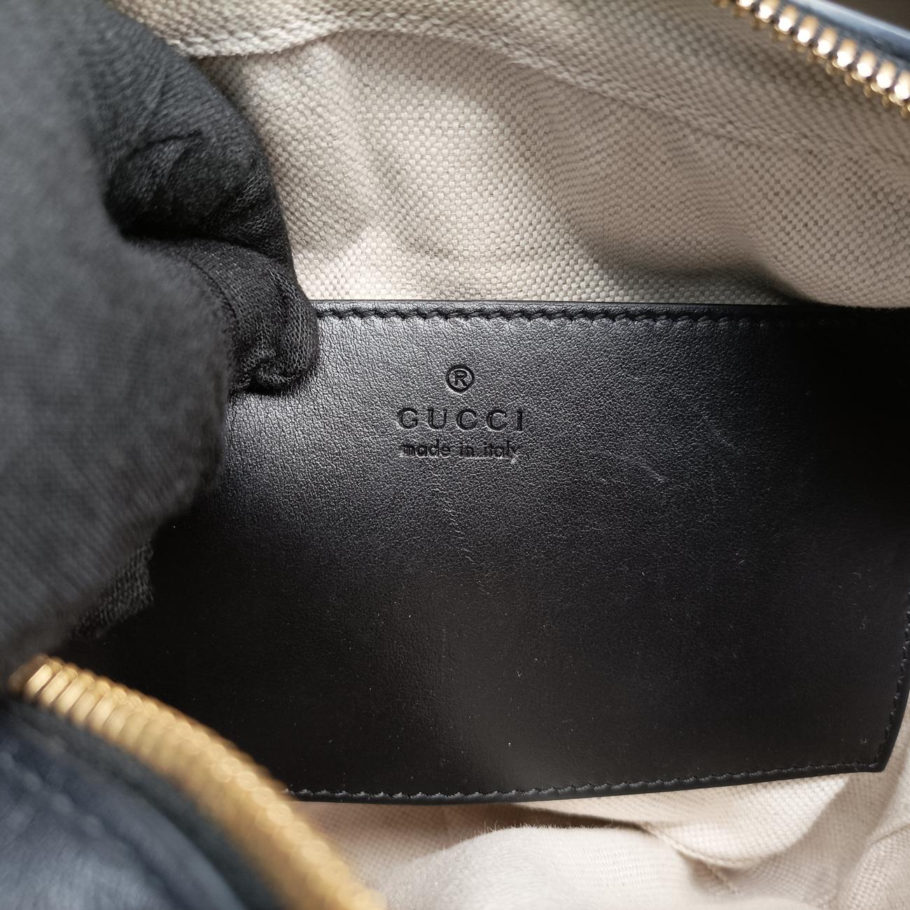 GG Matelasse Black Leather 702234 I038618670GGマトラッセ ブラック レザー 702234 I038618670