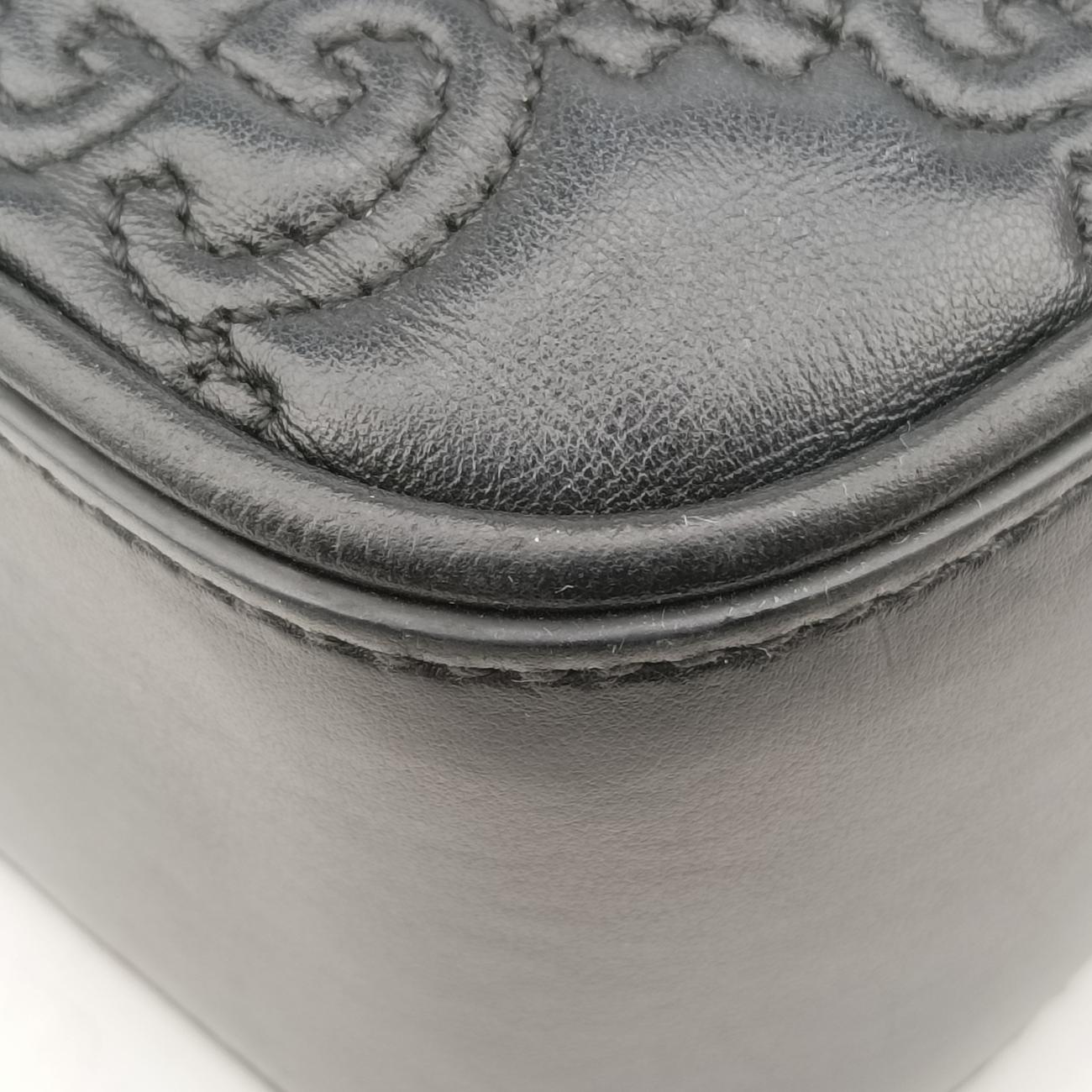 GG Matelasse Black Leather 702234 I038618670GGマトラッセ ブラック レザー 702234 I038618670