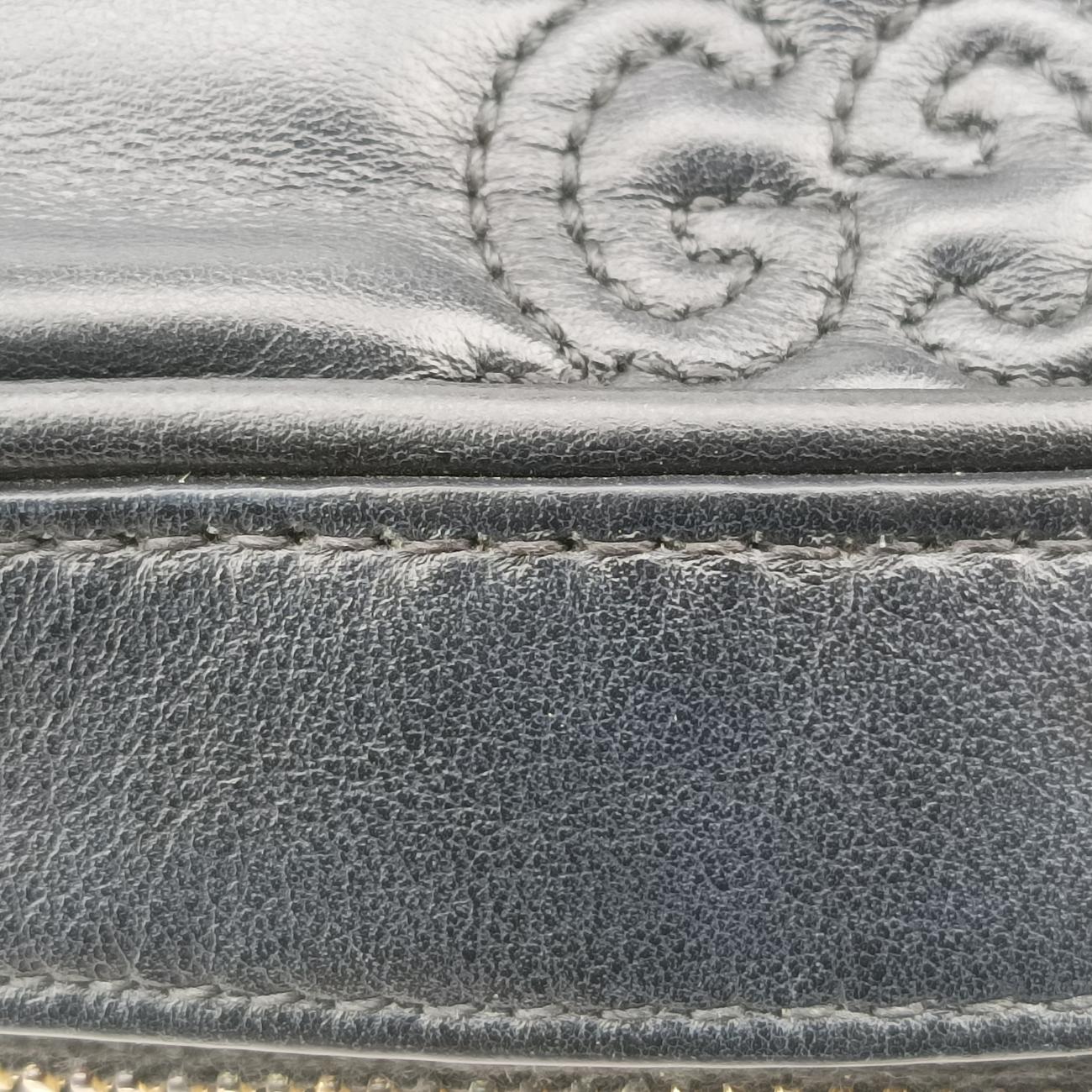 GG Matelasse Black Leather 702234 I038618670GGマトラッセ ブラック レザー 702234 I038618670
