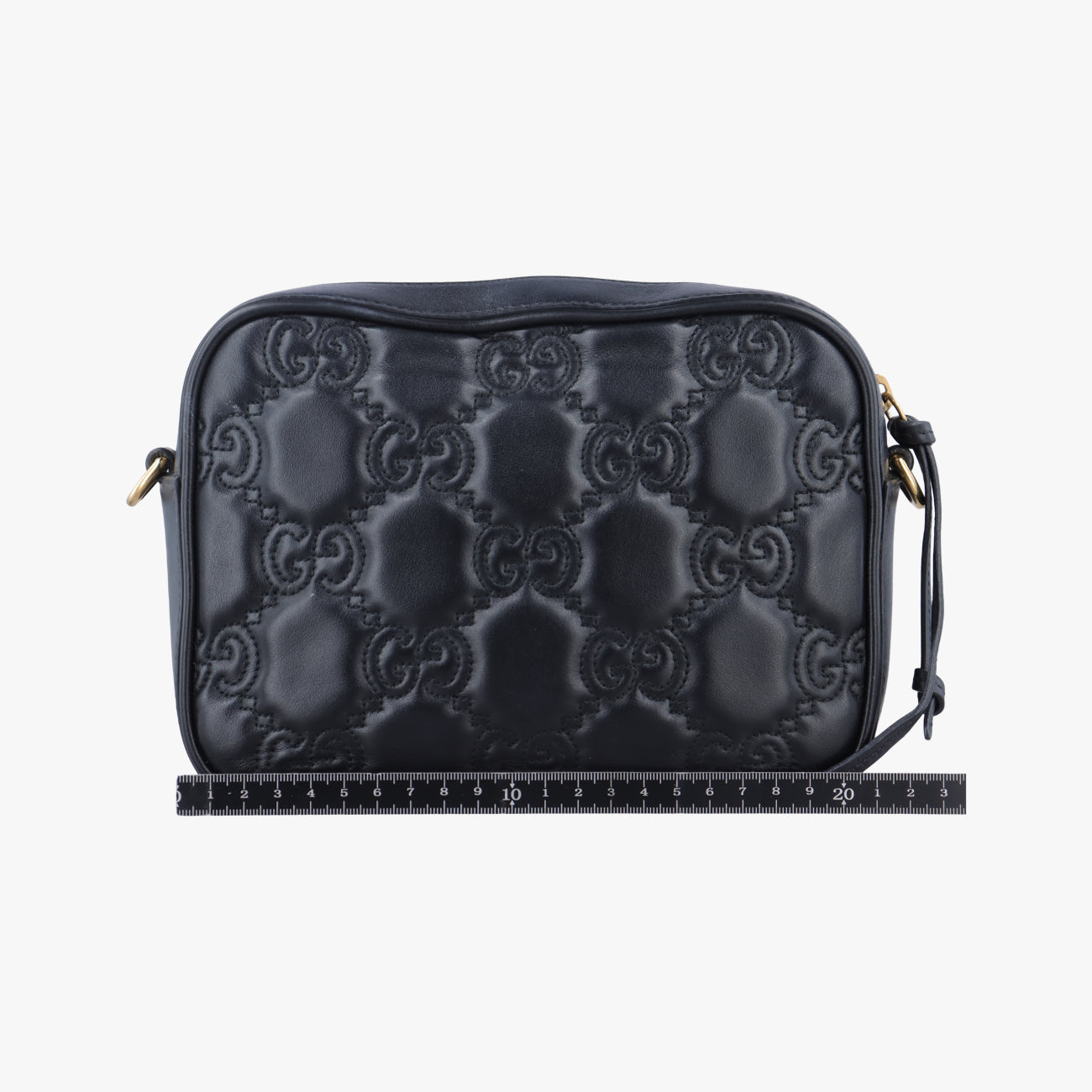 GG Matelasse Black Leather 702234 I038618670GGマトラッセ ブラック レザー 702234 I038618670