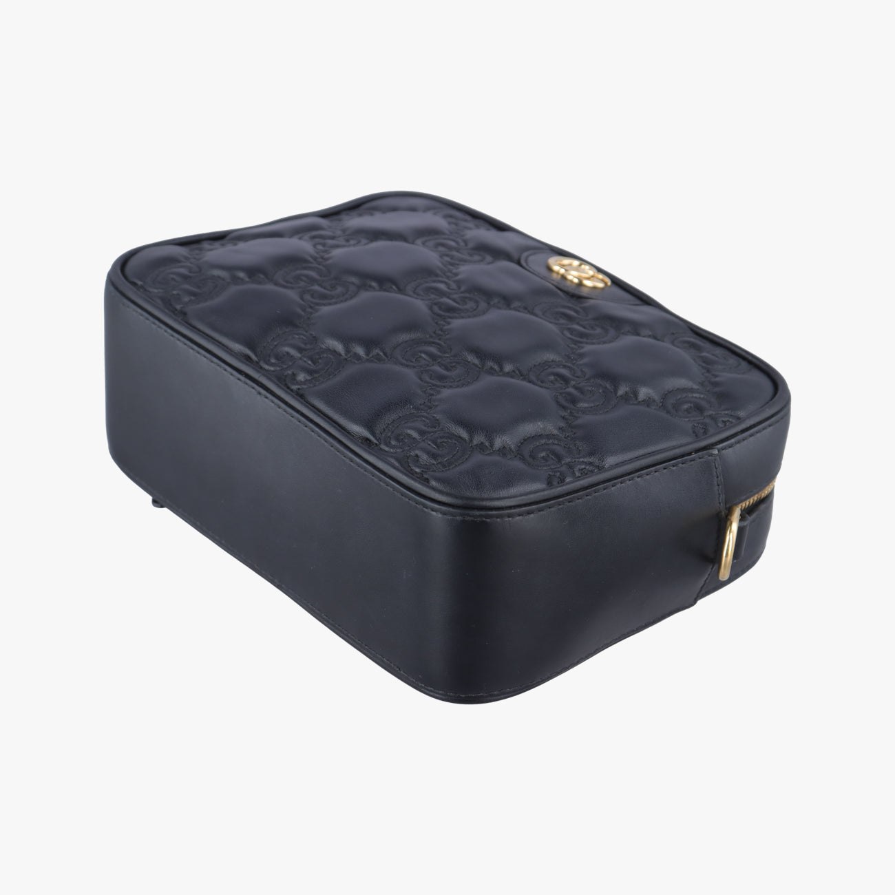 GG Matelasse Black Leather 702234 I038618670GGマトラッセ ブラック レザー 702234 I038618670