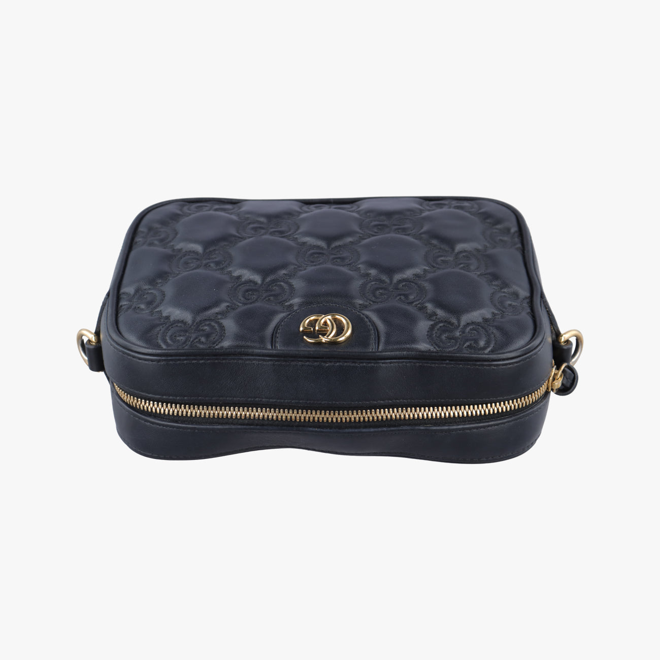 GG Matelasse Black Leather 702234 I038618670GGマトラッセ ブラック レザー 702234 I038618670