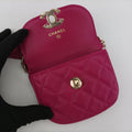 CC Waist Coin Purse Purple lambskin×fabric AP0743 29000495マトラッセ ウエスト コインパース パープル ラムスキン×ファブリック AP0743 29000495