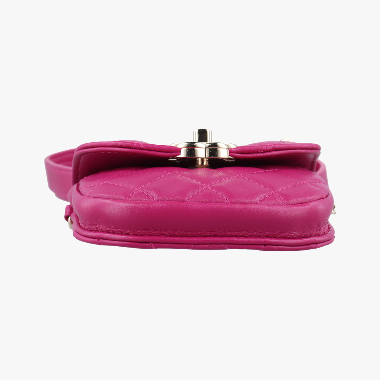 CC Waist Coin Purse Purple lambskin×fabric AP0743 29000495マトラッセ ウエスト コインパース パープル ラムスキン×ファブリック AP0743 29000495