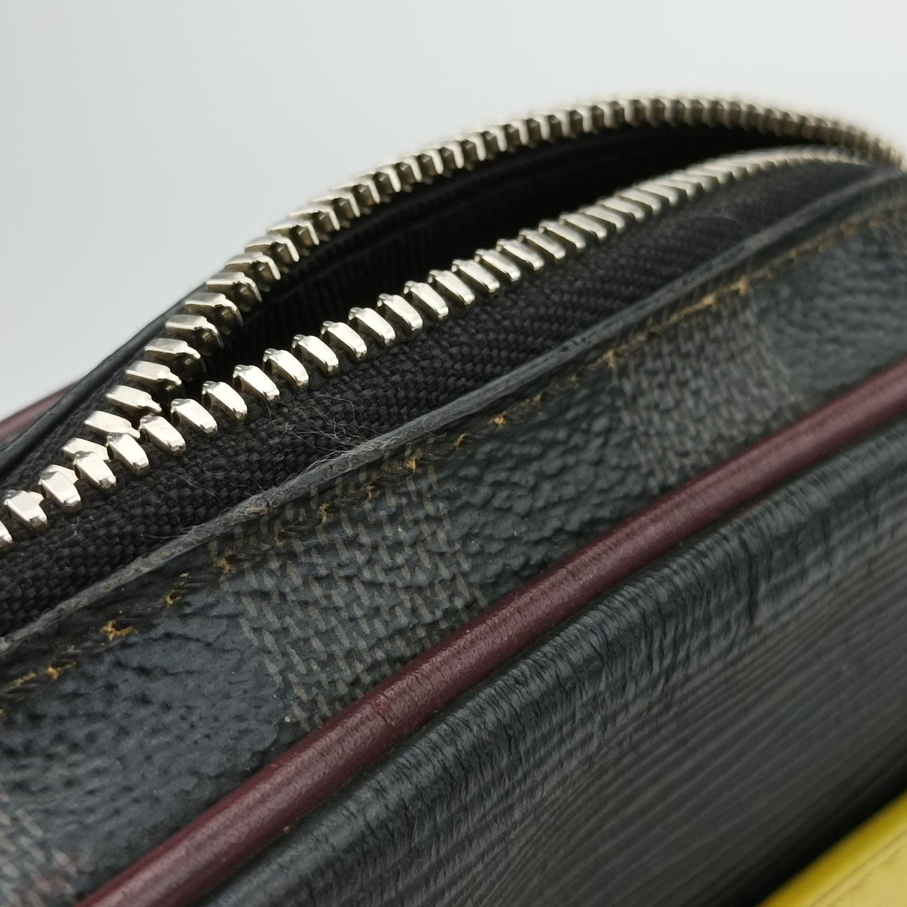 Danube Slim Navy x Yellowe x Noir Epi×DAMIER GRAPHITE M55100 FO1189ダヌーブスリム ネイビー×イエロー×ノワール エピ×ダミエグラフィット M55100 FO1189
