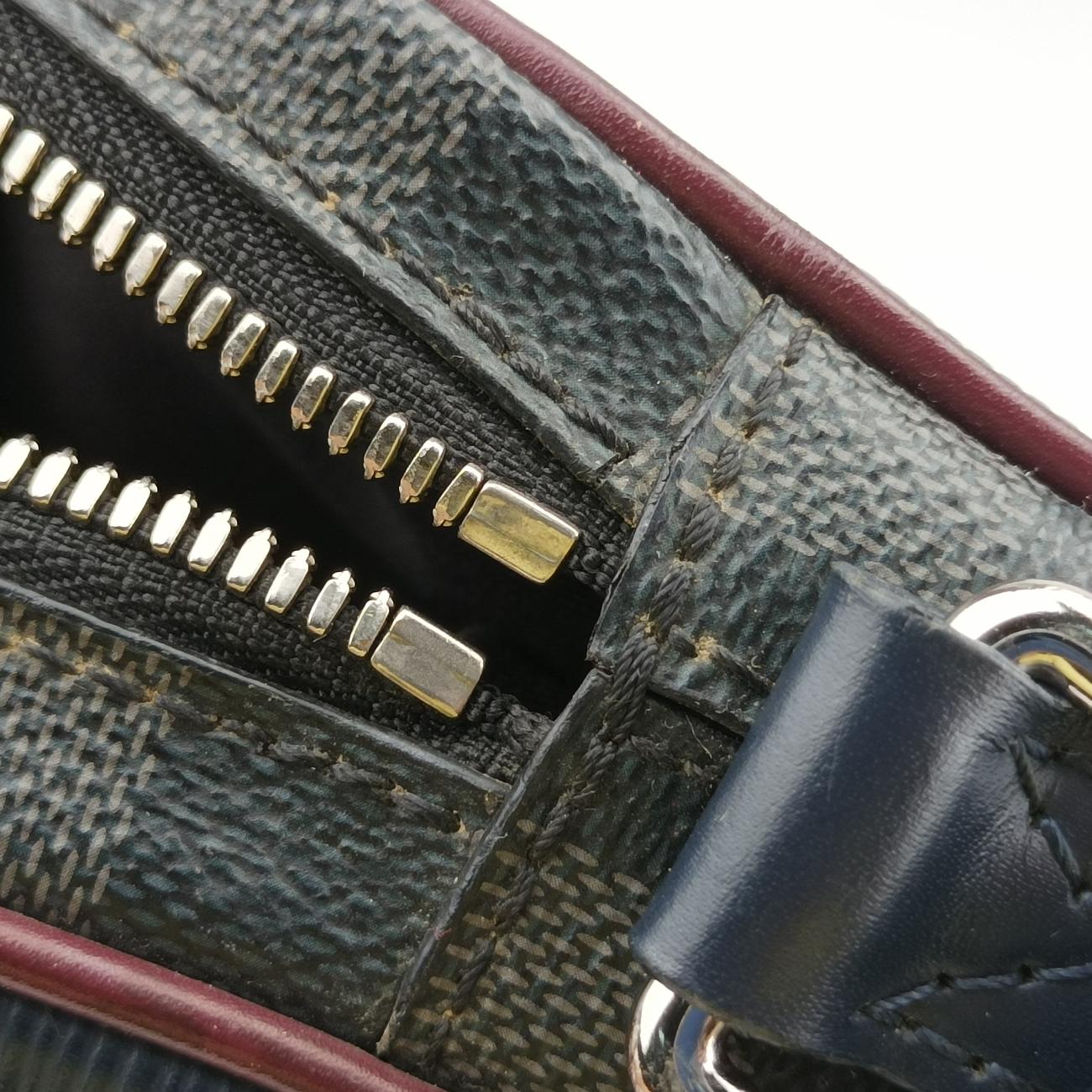 Danube Slim Navy x Yellowe x Noir Epi×DAMIER GRAPHITE M55100 FO1189ダヌーブスリム ネイビー×イエロー×ノワール エピ×ダミエグラフィット M55100 FO1189