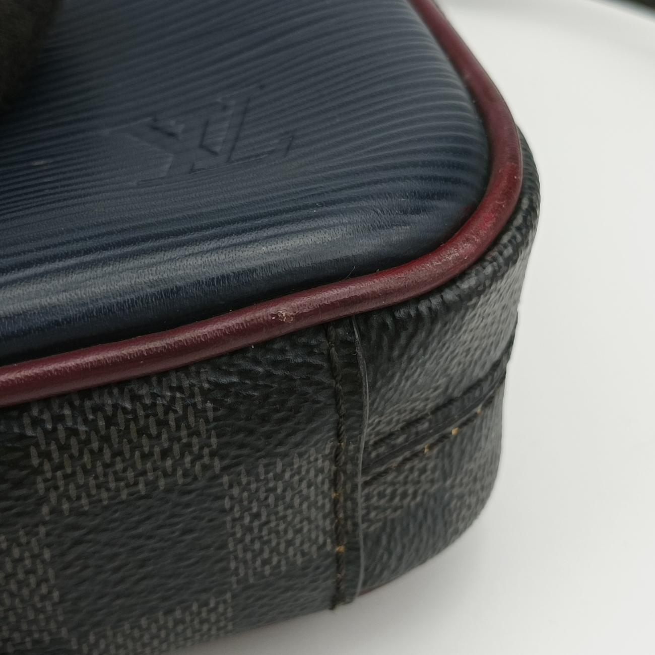 Danube Slim Navy x Yellowe x Noir Epi×DAMIER GRAPHITE M55100 FO1189ダヌーブスリム ネイビー×イエロー×ノワール エピ×ダミエグラフィット M55100 FO1189