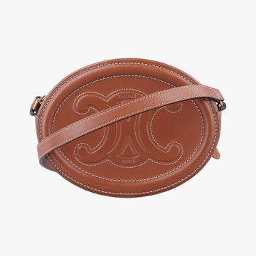 Oval Purse Cuir Triomphe Brown Leather  S-SD-2291オーバルパース キュイル トリオンフ ブラウン レザー  S-SD-2291