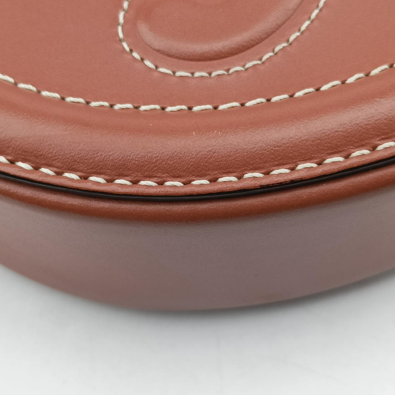 Oval Purse Cuir Triomphe Brown Leather  S-SD-2291オーバルパース キュイル トリオンフ ブラウン レザー  S-SD-2291