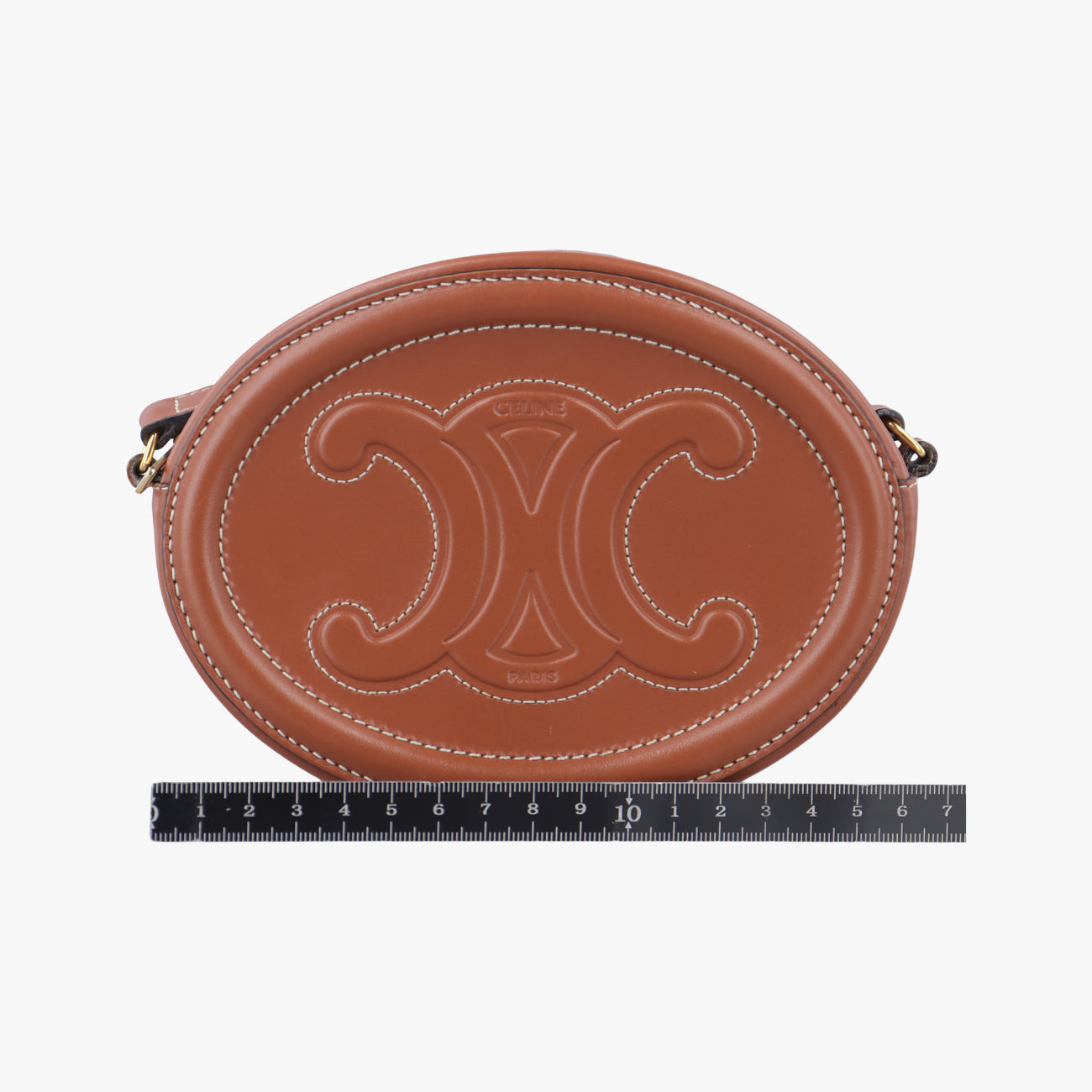 Oval Purse Cuir Triomphe Brown Leather  S-SD-2291オーバルパース キュイル トリオンフ ブラウン レザー  S-SD-2291