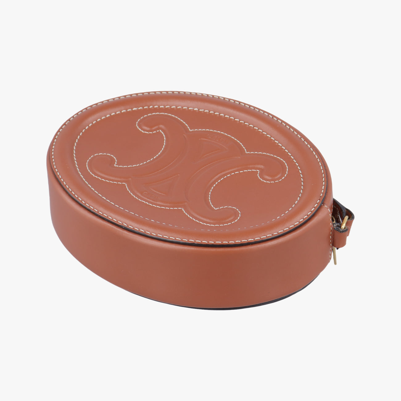 Oval Purse Cuir Triomphe Brown Leather  S-SD-2291オーバルパース キュイル トリオンフ ブラウン レザー  S-SD-2291