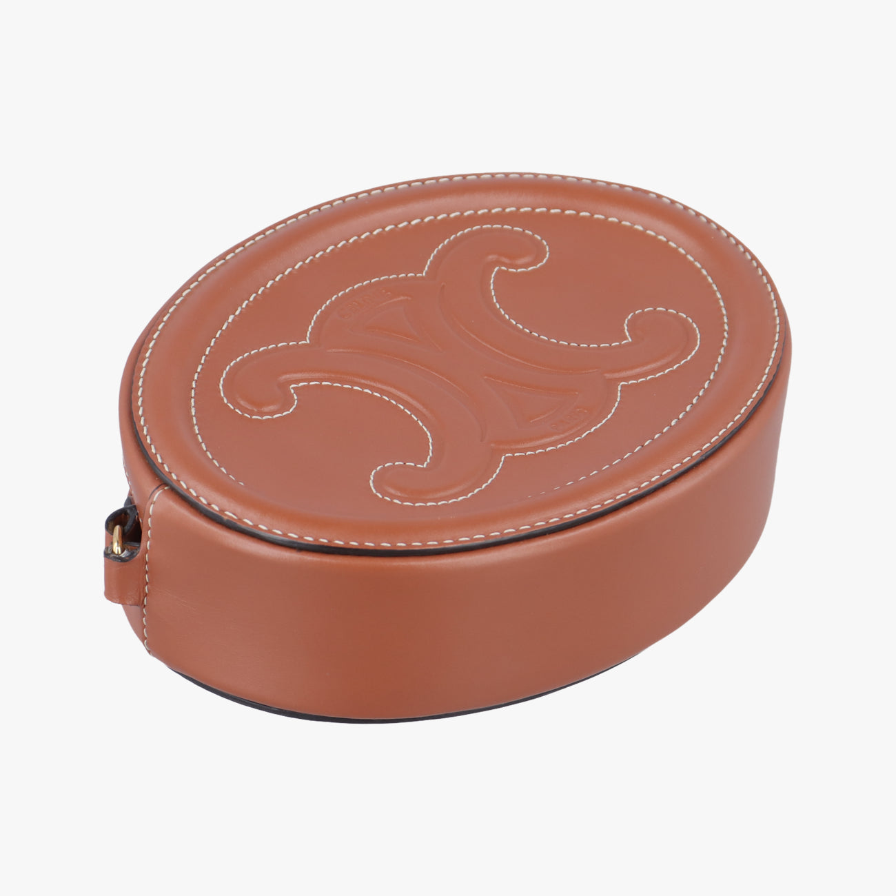 Oval Purse Cuir Triomphe Brown Leather  S-SD-2291オーバルパース キュイル トリオンフ ブラウン レザー  S-SD-2291