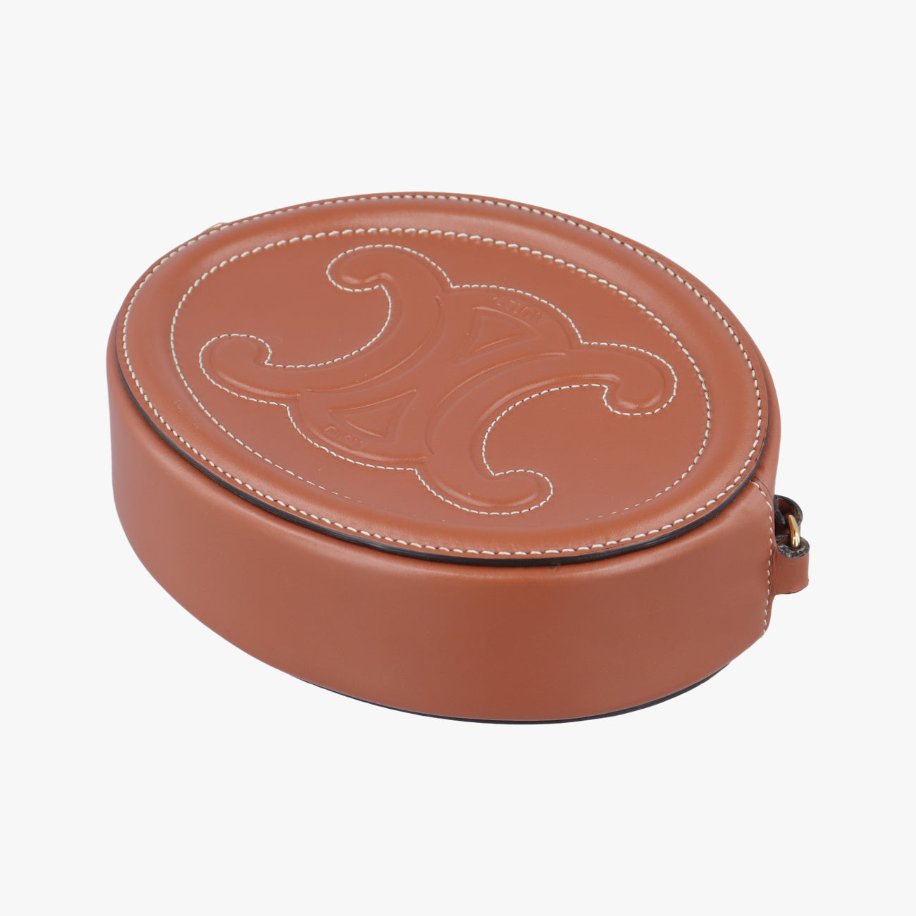 Oval Purse Cuir Triomphe Brown Leather  S-SD-2291オーバルパース キュイル トリオンフ ブラウン レザー  S-SD-2291