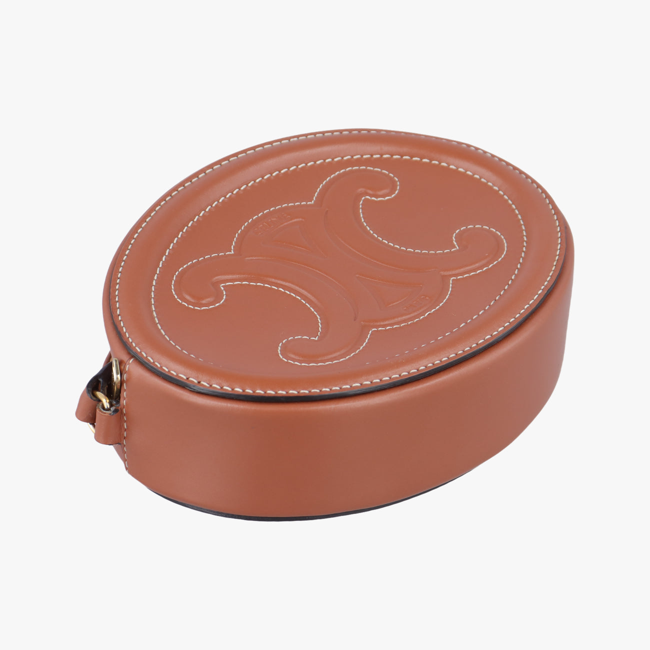 Oval Purse Cuir Triomphe Brown Leather  S-SD-2291オーバルパース キュイル トリオンフ ブラウン レザー  S-SD-2291