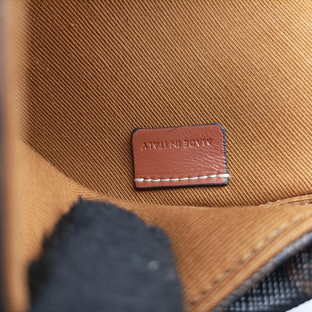 TRIANGLE TRIOMPHE Brown PVC coated canvas  F-CU-2201トライアングル トリオンフ ブラウン PVCコーティングキャンバス  F-CU-2201
