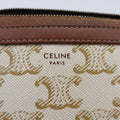 Triomphe Chain Clutch White PVC coated canvas  U-SD-0261トリオンフ チェーン クラッチ ホワイト PVCコーティングキャンバス  U-SD-0261