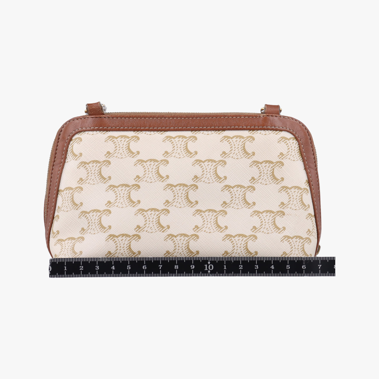 Triomphe Chain Clutch White PVC coated canvas  U-SD-0261トリオンフ チェーン クラッチ ホワイト PVCコーティングキャンバス  U-SD-0261