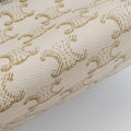 Triomphe Chain Clutch White PVC coated canvas  U-SD-0261トリオンフ チェーン クラッチ ホワイト PVCコーティングキャンバス  U-SD-0261