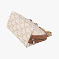 Triomphe Chain Clutch White PVC coated canvas  U-SD-0261トリオンフ チェーン クラッチ ホワイト PVCコーティングキャンバス  U-SD-0261