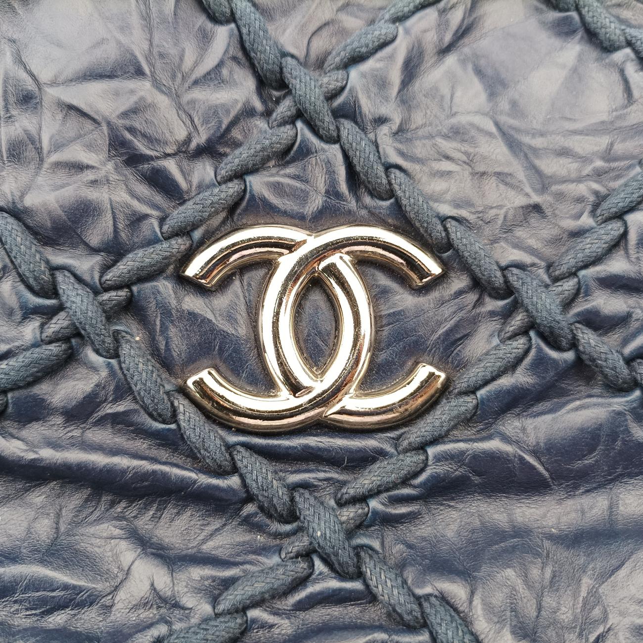 Matelasse Bubble Quilt Navy caviar skin A48495 15061836マトラッセ バブルキルト ブルーブラック キャビアスキン A48495 15061836