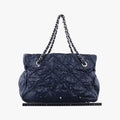 Matelasse Bubble Quilt Navy caviar skin A48495 15061836マトラッセ バブルキルト ブルーブラック キャビアスキン A48495 15061836