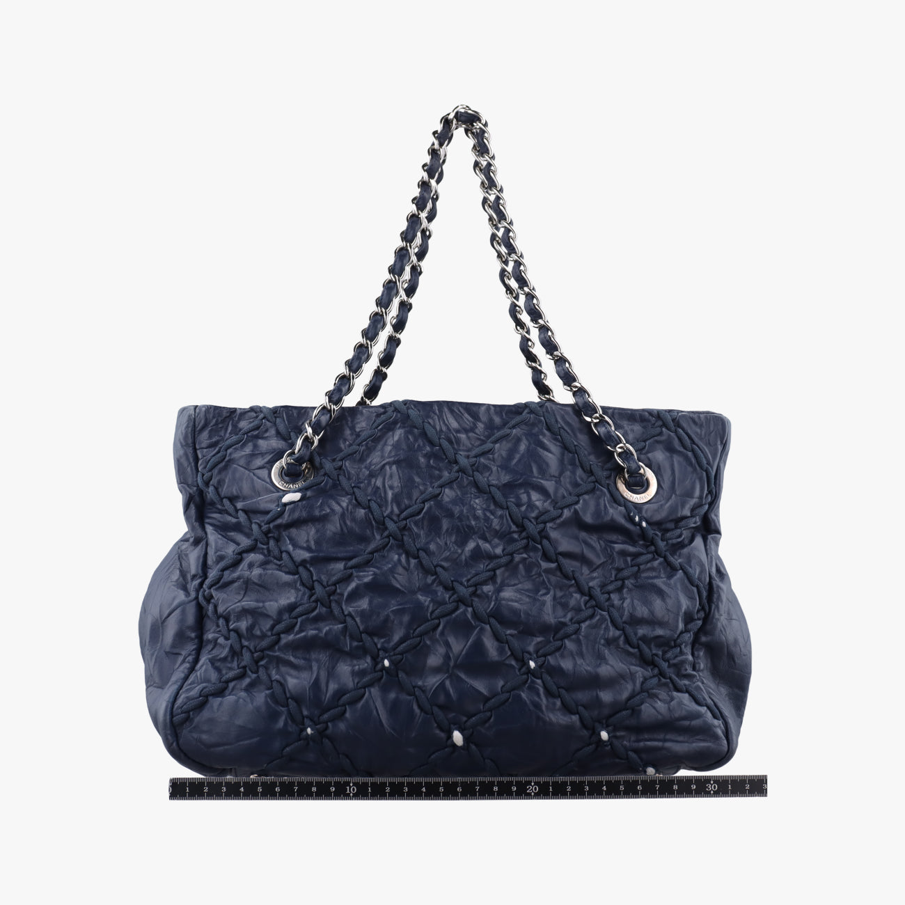 Matelasse Bubble Quilt Navy caviar skin A48495 15061836マトラッセ バブルキルト ブルーブラック キャビアスキン A48495 15061836