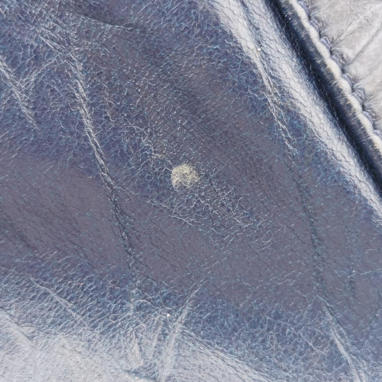 Matelasse Bubble Quilt Navy caviar skin A48495 15061836マトラッセ バブルキルト ブルーブラック キャビアスキン A48495 15061836
