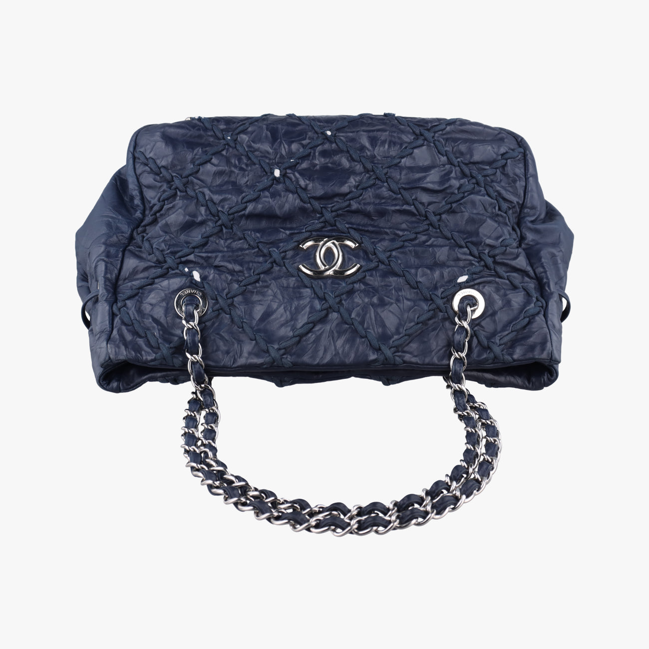 Matelasse Bubble Quilt Navy caviar skin A48495 15061836マトラッセ バブルキルト ブルーブラック キャビアスキン A48495 15061836