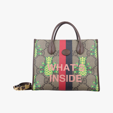 gucci pineapple Multicolour PVC coated canvas x leather 659983 D036968808グッチパイナップル マルチカラー PVCコーティングキャンバス×レザー 659983 D036968808