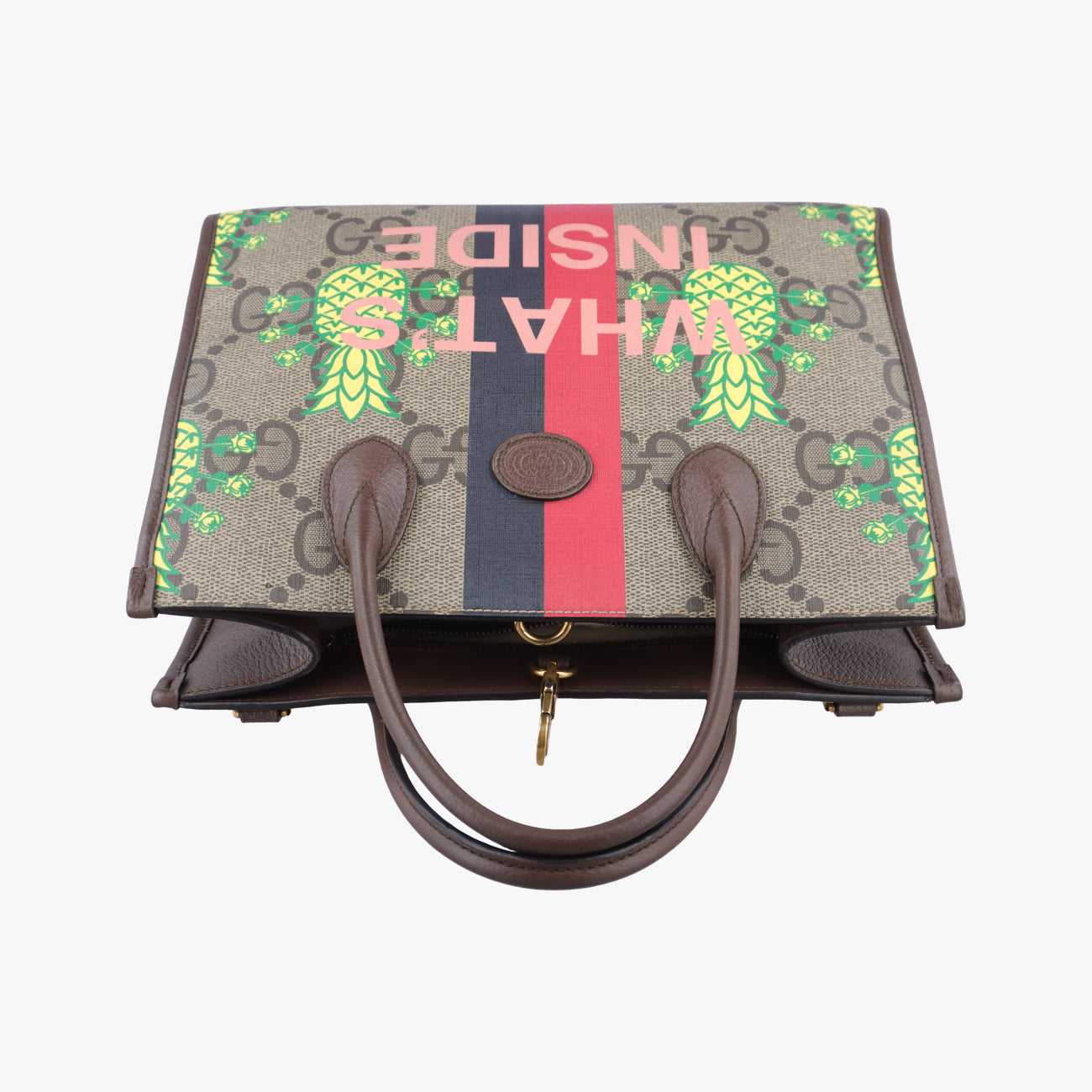 gucci pineapple Multicolour PVC coated canvas x leather 659983 D036968808グッチパイナップル マルチカラー PVCコーティングキャンバス×レザー 659983 D036968808