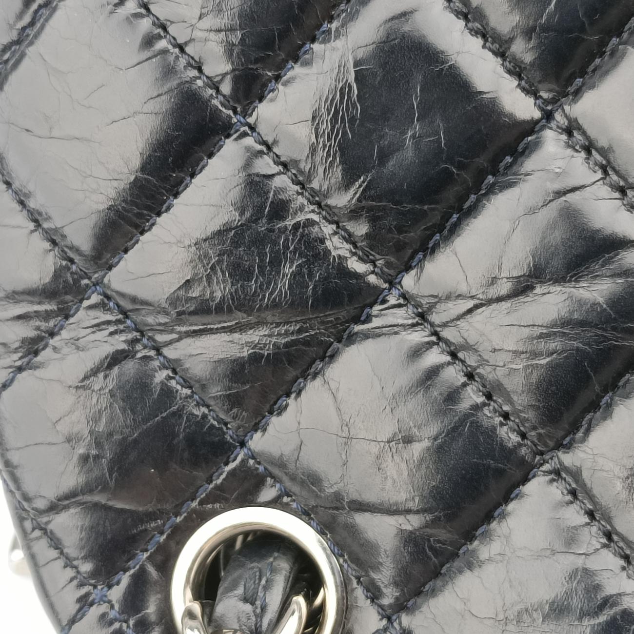 Mademoiselle Bowling Navy caviar skin A66879 15727222マドモアゼル ボーリング ブルーブラック キャビアスキン A66879 15727222