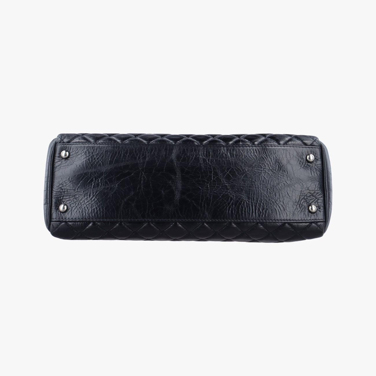 Mademoiselle Bowling Navy caviar skin A66879 15727222マドモアゼル ボーリング ブルーブラック キャビアスキン A66879 15727222
