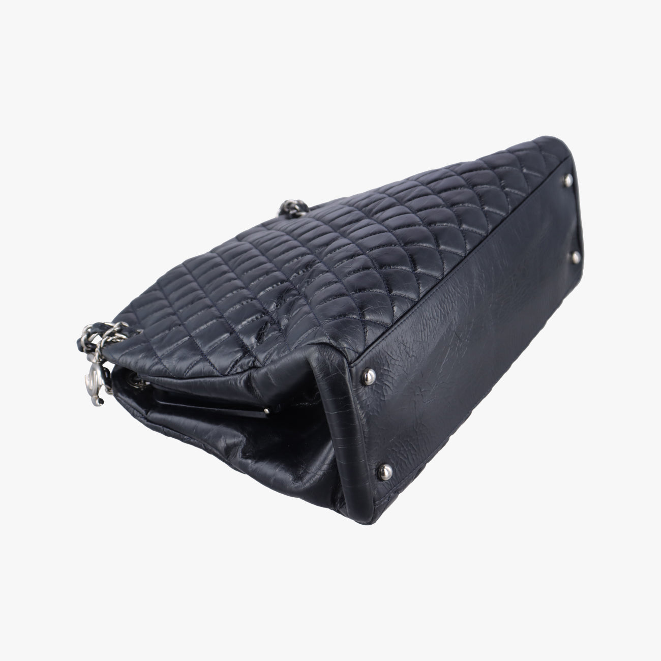Mademoiselle Bowling Navy caviar skin A66879 15727222マドモアゼル ボーリング ブルーブラック キャビアスキン A66879 15727222