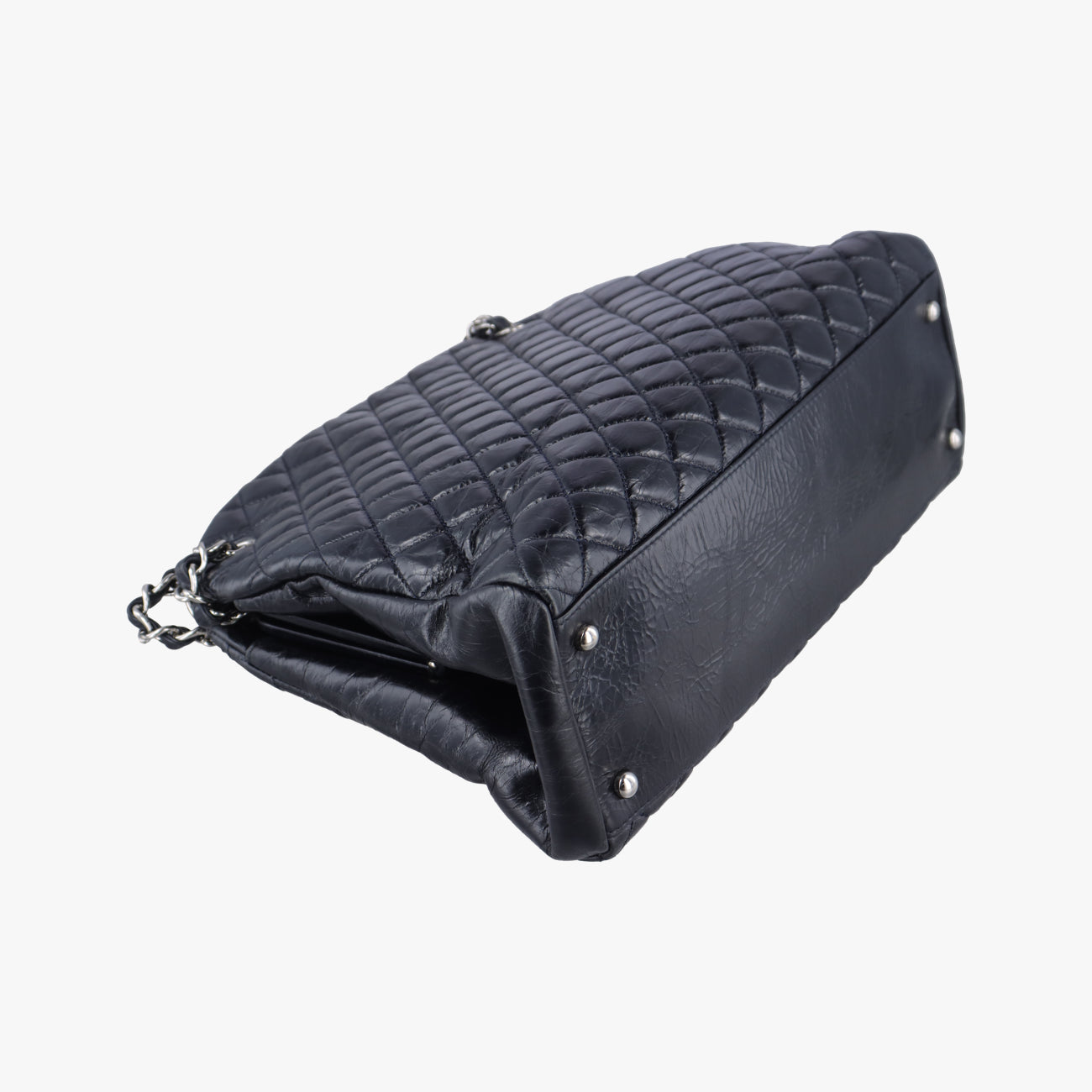 Mademoiselle Bowling Navy caviar skin A66879 15727222マドモアゼル ボーリング ブルーブラック キャビアスキン A66879 15727222