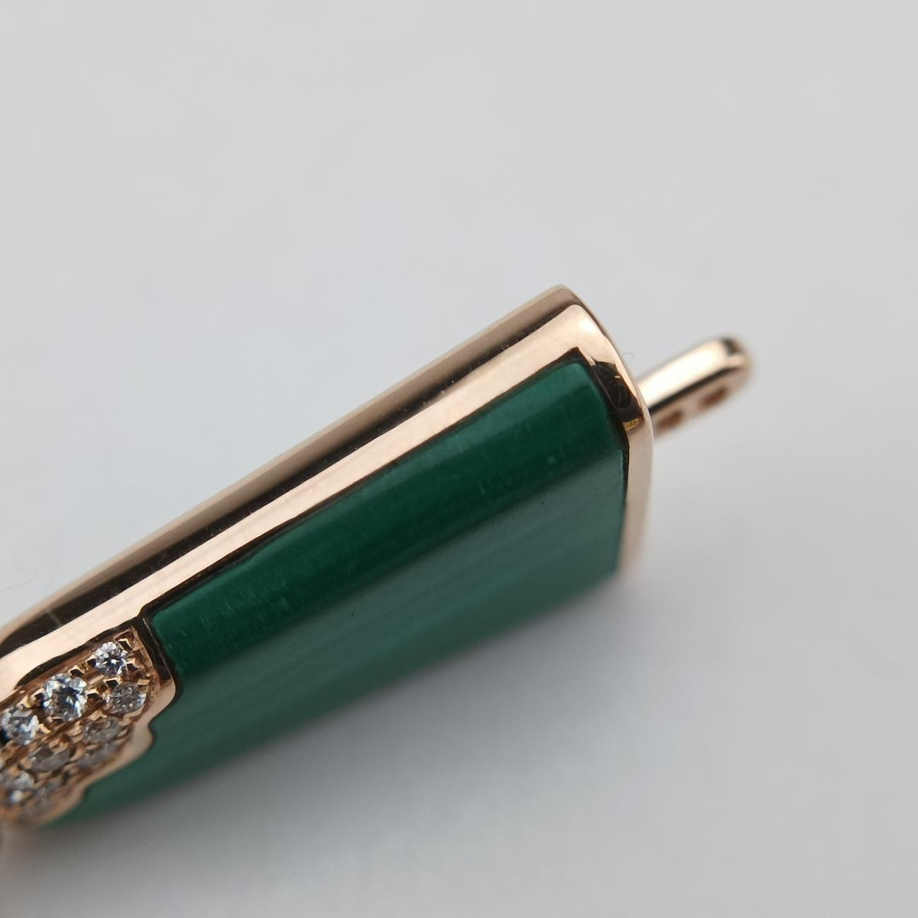 Gelati Malachite Diamond Golden AU750 354743 PZ7K99マラカイト ジェラーティ ダイヤモンド ゴールド AU750 354743 PZ7K99