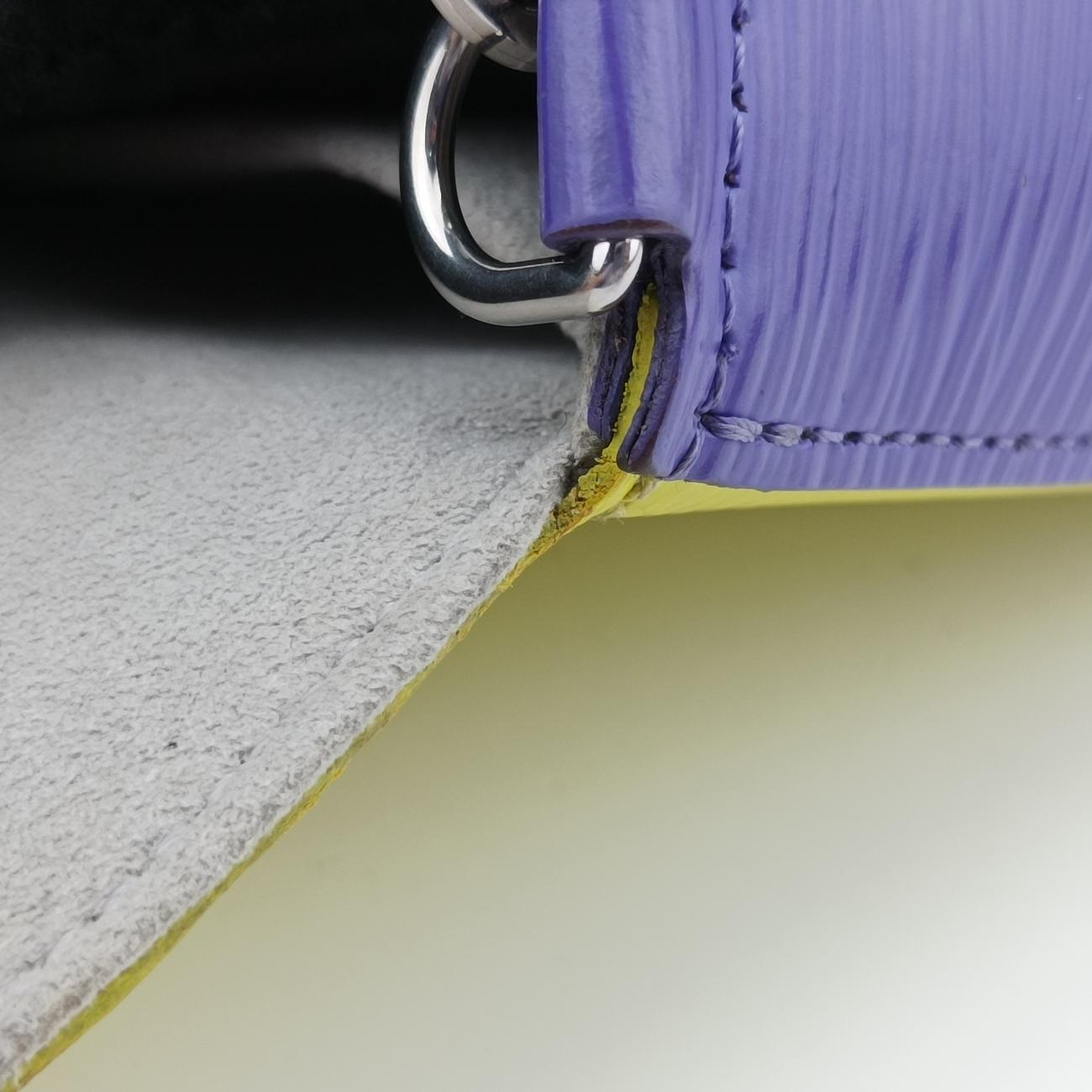 Pochette FeLICIE ACID YELLOW×Purple×Gres epi M61753 TJ2176ポシェット フェリシー アシッド イエロー×パープル×グリ エピ M61753 TJ2176